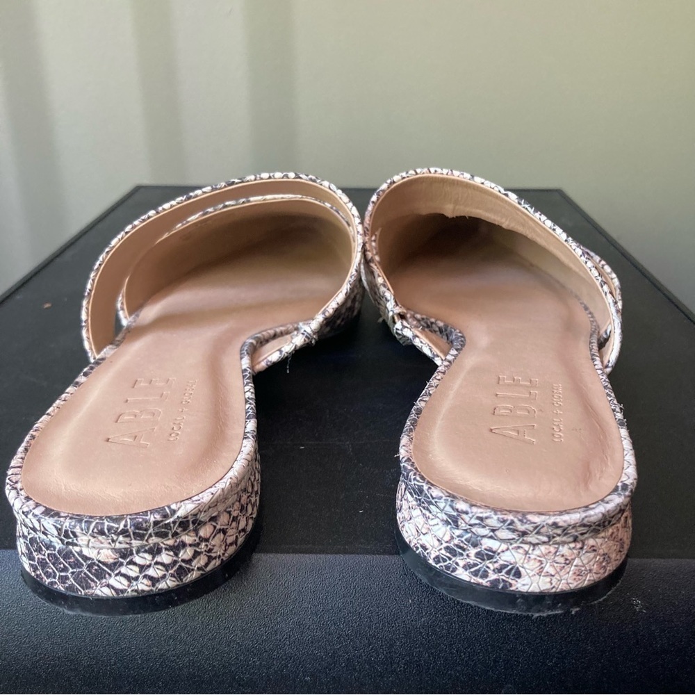 ABLE | Joselyne Snake Python Leather Double Strap… - image 4